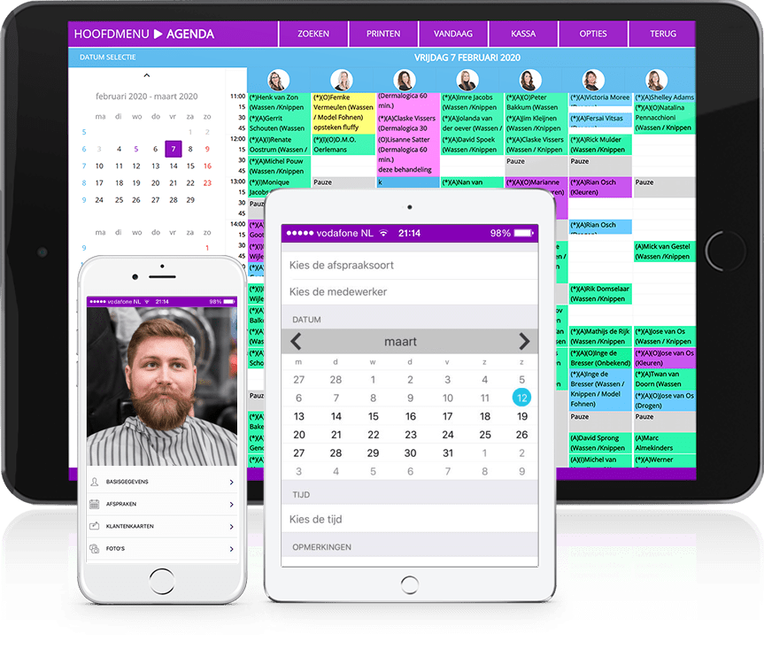 Barbershop Software iphone ipad agenda